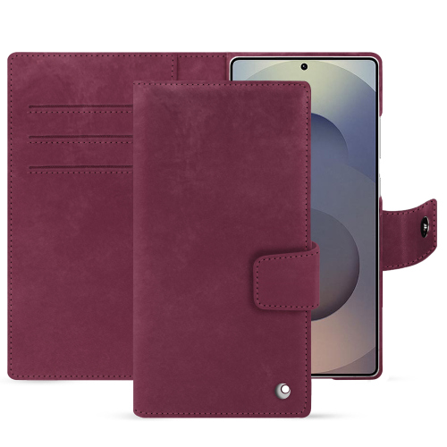 Funda de lujo tipo cartera para Samsung Galaxy S25 Ultra | NorevePrune vintage ( Pantone #612434 ) 