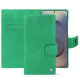 Funda de piel para cartera Samsung Galaxy S25 Ultra - Menthe vintage ( Pantone #37b375 ) 