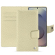 Funda de piel para cartera Samsung Galaxy S25 Ultra - Ivoire ( Pantone #d6d6c6 ) 