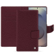 Custodia in pelle Samsung Galaxy S25 Ultra - Lie de vin ( Pantone #412234 ) 