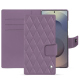 Funda de piel para cartera Samsung Galaxy S25 Ultra - Lilas - Couture ( Nappa - Pantone #b9a3e3 ) 