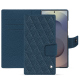 Funda de piel para cartera Samsung Galaxy S25 Ultra - Indigo - Couture ( Pantone #1f4565 ) 