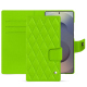 Custodia in pelle Samsung Galaxy S25 Ultra - Vert fluo - Couture ( Pantone #00ab5f ) 