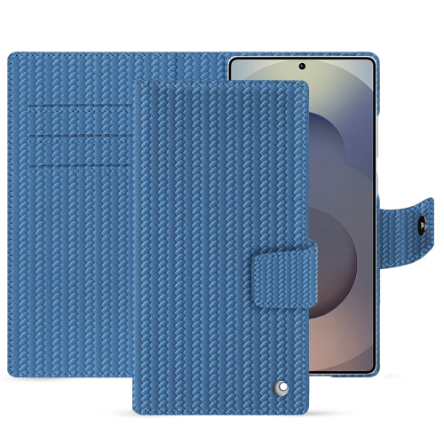 삼성 갤럭시 S25 울트라용 고급 지갑 케이스 | NoreveAbaca ishia ( Pantone #395775 ) 