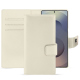 Étui portefeuille cuir Samsung Galaxy S25 Ultra - Blanc PU ( White ) 
