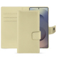Funda de piel para cartera Samsung Galaxy S25 Ultra - Beige PU ( Pantone #ceb888 ) 
