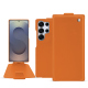 硬质真皮保护套 Samsung Galaxy S25 Ultra - Orange ( Nappa - Pantone #ff9351 ) 