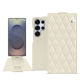 Custodia in pelle Samsung Galaxy S25 Ultra - Blanc - Couture ( Nappa - White ) 