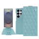 Housse cuir Samsung Galaxy S25 Ultra - Bleu ciel - Couture ( Nappa - Pantone #abcae9 ) 