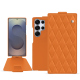 Capa em pele Samsung Galaxy S25 Ultra - Orange - Couture ( Nappa - Pantone #ff9351 ) 