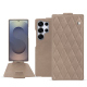 Capa em pele Samsung Galaxy S25 Ultra - Taupe vintage - Couture ( Pantone #591d16 ) 