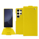 Funda de piel Samsung Galaxy S25 Ultra - Jaune fluo ( Pantone #c9ff57 ) 