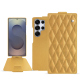 硬质真皮保护套 Samsung Galaxy S25 Ultra - Or Maïa - Couture ( Pantone 871C ) 