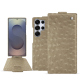Housse cuir Samsung Galaxy S25 Ultra - Autruche desert ( Pantone #A39382 ) 
