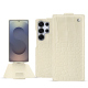 Custodia in pelle Samsung Galaxy S25 Ultra - Crocodile milk ( Pantone #d6d2c4 ) 