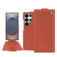 Samsung Galaxy S25 Ultra leather case - Orange Veggie ( Pantone #cb6015 ) 