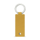 Porte-clés en cuir rectangulaire - Mimosa ( Pantone #b39437 ) 