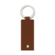 Porte-clés en cuir rectangulaire - Marron ( Nappa - Pantone #8B4720 ) 