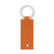 Porta-chaves retangular em pele - Orange ( Nappa - Pantone #ff9351 ) 
