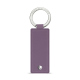 Porta-chaves retangular em pele - Lilas ( Nappa - Pantone #b9a3e3 ) 