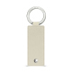 Rectangular leather key ring - Blanc ( Nappa / White ) 