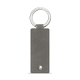Rectangular leather key ring - Acier vintage ( Pantone #d85827b ) 