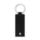 Llavero rectangular de cuero - Onyx ( Noir / Black ) 