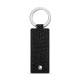 Llavero rectangular de cuero - Autruche nero ( Noir / Black) 