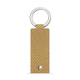 Rectangular leather key ring - Serpent sabbia ( Pantone #D2BA92 )