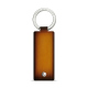 Rectangular leather key ring - Doré Patine