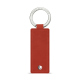 Rectangular leather key ring - Arange clouquié ( Pantone #D33108 )