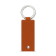 Portachiavi rettangolare in pelle - Orange vibrant ( Pantone #e36b39 ) 