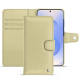Custodia in pelle Samsung Galaxy S25 - Beige ( Nappa - Pantone #ceb888 ) 