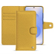 Custodia in pelle Samsung Galaxy S25 - Mimosa ( Pantone #b39437 ) 