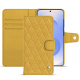 Custodia in pelle Samsung Galaxy S25 - Mimosa - Couture ( Pantone #b39437 ) 