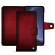 Samsung Galaxy S25 leather wallet case - Rouge Patine