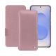 Housse cuir Samsung Galaxy S25 - Rose ( Nappa - Pantone #efbae1 ) 