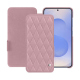 Samsung Galaxy S25 leather case - Rose - Couture ( Nappa - Pantone #efbae1 ) 