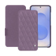 Capa em pele Samsung Galaxy S25 - Lilas - Couture ( Nappa - Pantone #b9a3e3 ) 