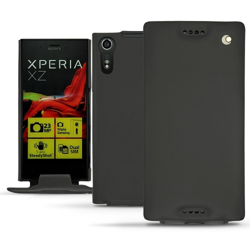 Capa em pele Sony Xperia XZ - Noir ( Nappa - Black ) 