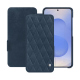 Capa em pele Samsung Galaxy S25 - Jean vintage - Couture ( Pantone #2f414f  ) 
