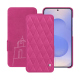 Capa em pele Samsung Galaxy S25 - Rose BB - Couture ( Pantone #DB599F )