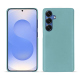 Samsung Galaxy S25 leather cover - Bleu ciel ( Nappa - Pantone #abcae9 ) 