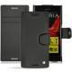 Sony Xperia XZ leather case - Noir ( Nappa - Black ) 