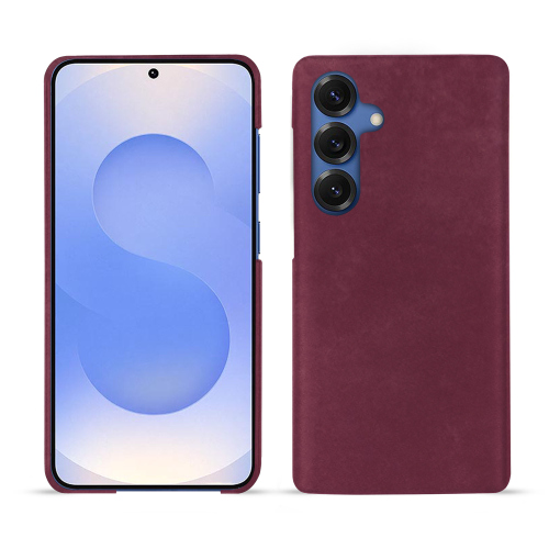 三星 Galaxy S25 | Noreve 豪华定制真皮后盖Prune vintage ( Pantone #612434 ) 