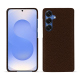 Funda de piel Samsung Galaxy S25 - Châtaigne ( Pantone #1b1107 ) 