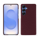 Samsung Galaxy S25 leather cover - Lie de vin ( Pantone #412234 ) 