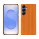 硬质真皮保护套 Samsung Galaxy S25 - Abaca arancio ( Pantone #d77540 )