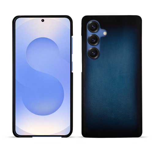 Capa traseira em pele personalizável de luxo para Samsung Galaxy S25 | NoreveBleu Patine