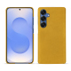 Funda de piel Samsung Galaxy S25 - Jaune soulèu ( Pantone #F3B934 )